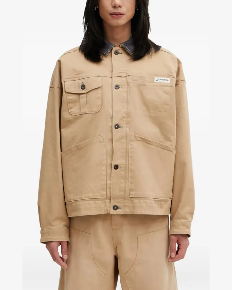 Columbia Sportswear Company Acker Rock Jacke in Panel-Optik mit Logo-Patch - Nude Nude