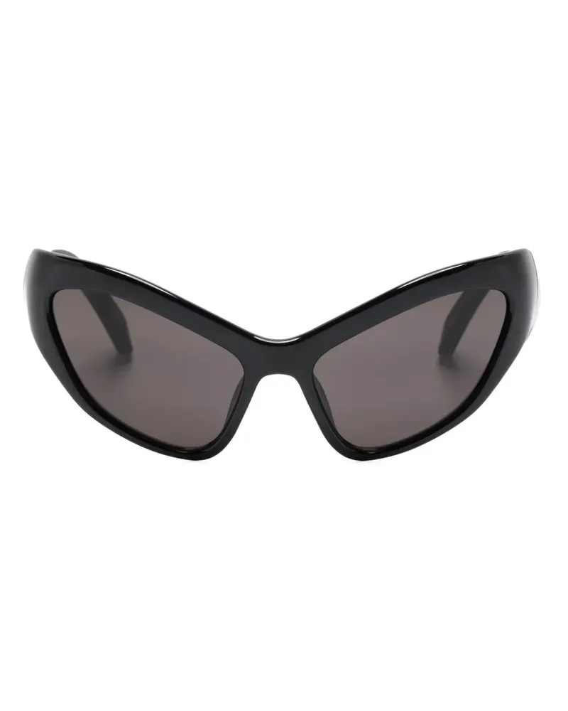 Balenciaga Sonnenbrille mit Oversized-Gestell - Schwarz Schwarz