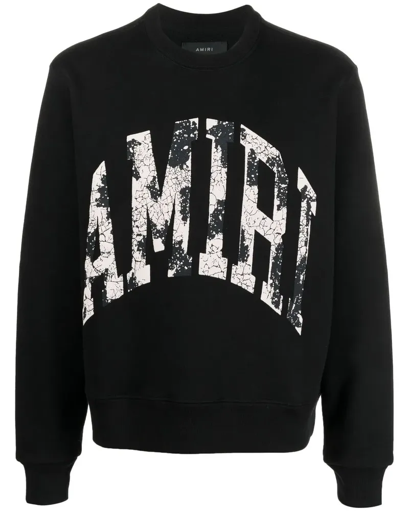 Amiri Sweatshirt mit Logo-Print - Schwarz Schwarz