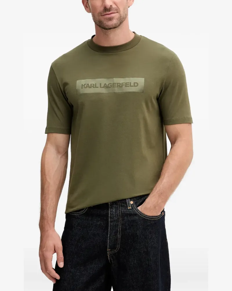 Karl Lagerfeld logo-patch t-shirt - Grün Grün