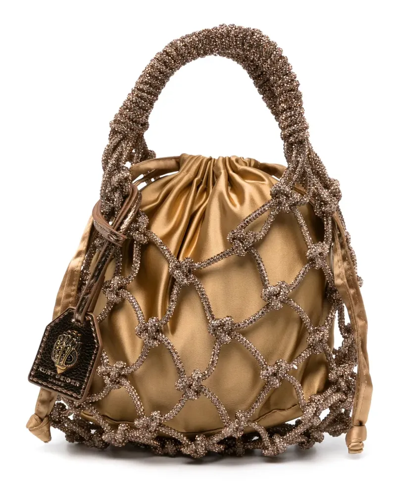 Kurt Geiger Kristallverzierter Shopper - Gold Gold