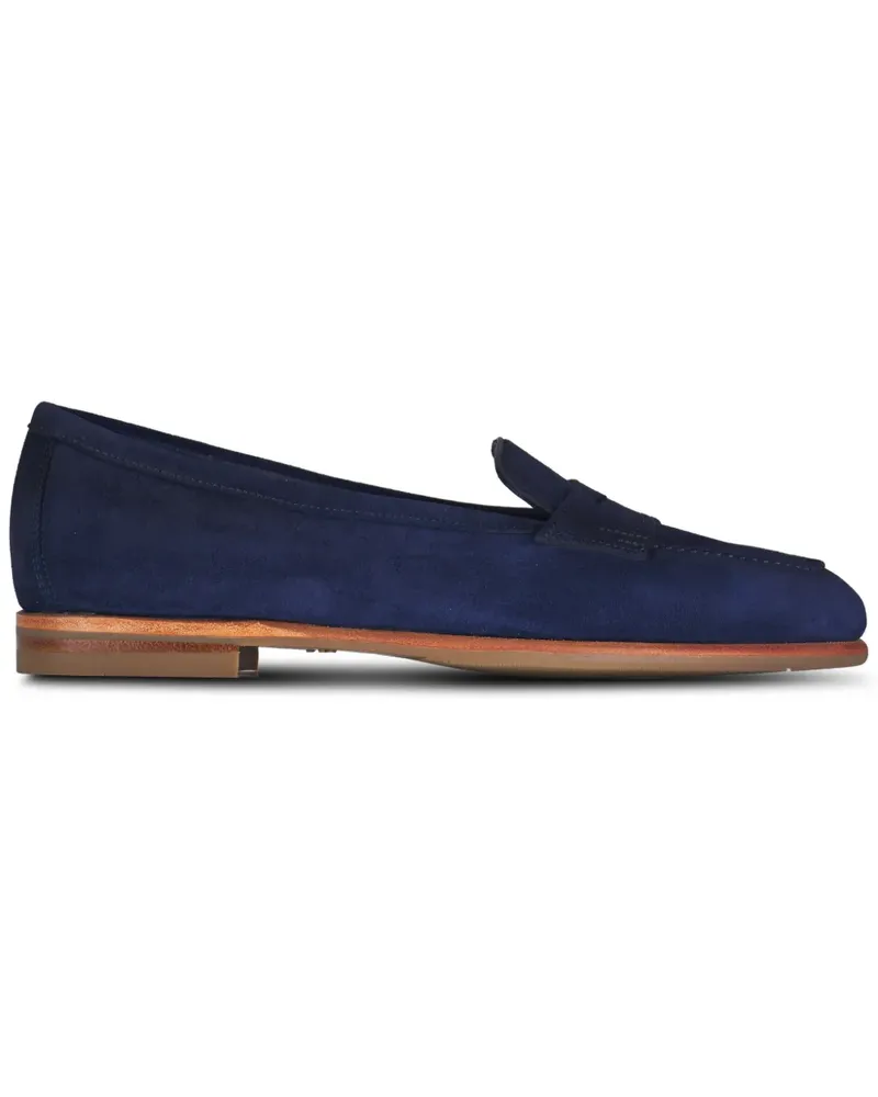 Santoni Loafer aus Wildleder - Blau Blau