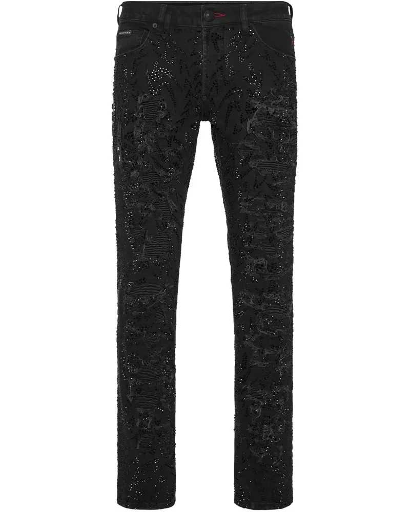 Philipp Plein Rock Star Jeans - Schwarz Schwarz