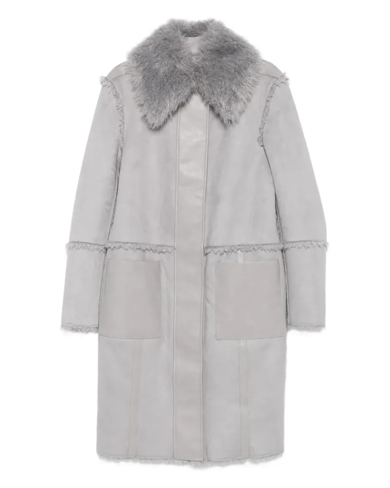 Patrizia Pepe Wendbarer Faux-Fur-Mantel - Grau Grau