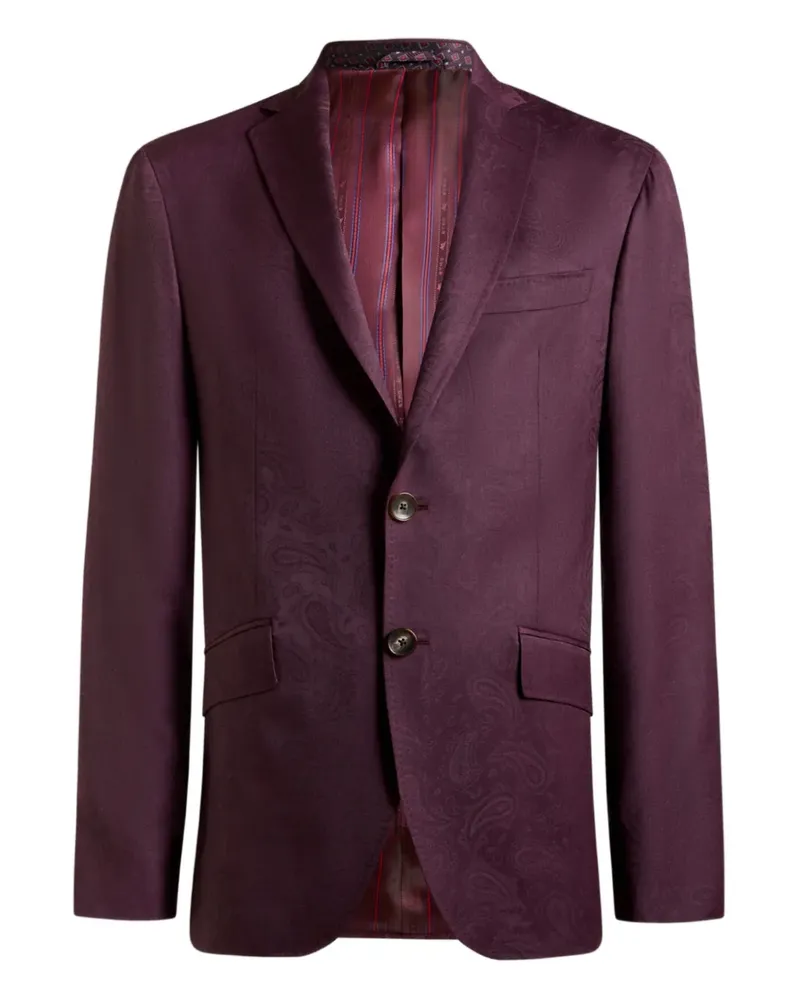 Etro Jacke aus Paisley-Jacquard - Rot Rot