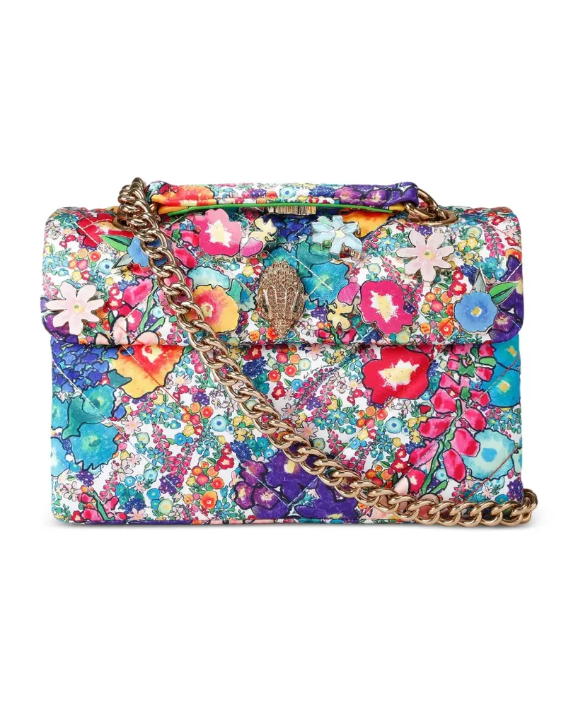Kurt Geiger Kensington Schultertasche mit Blumen-Print - Weiß Weiß