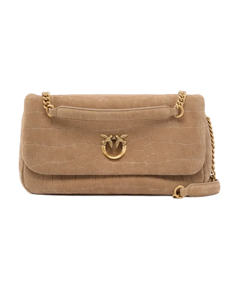Pinko Love Birds Schultertasche - Nude Nude