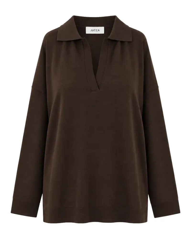 Jucca Pullover mit V-Ausschnitt - Braun Braun