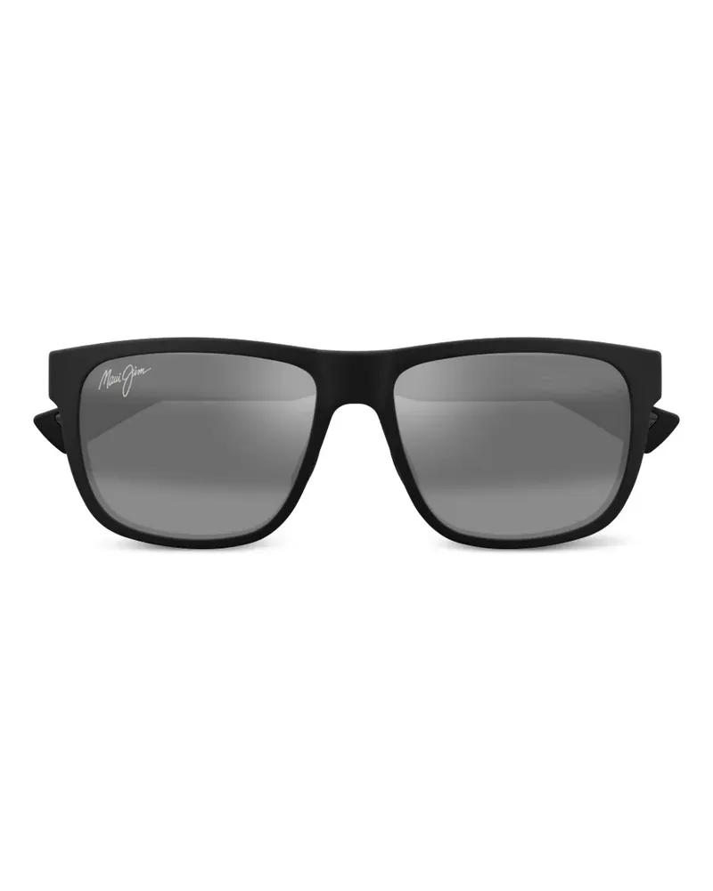 Maui Jim Puakea Sonnenbrille mit eckigem Gestell - Schwarz Schwarz