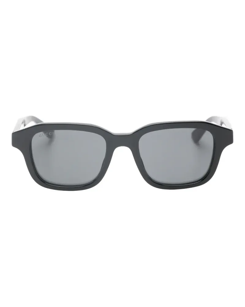 Gucci geometric-frame sunglasses - Schwarz Schwarz