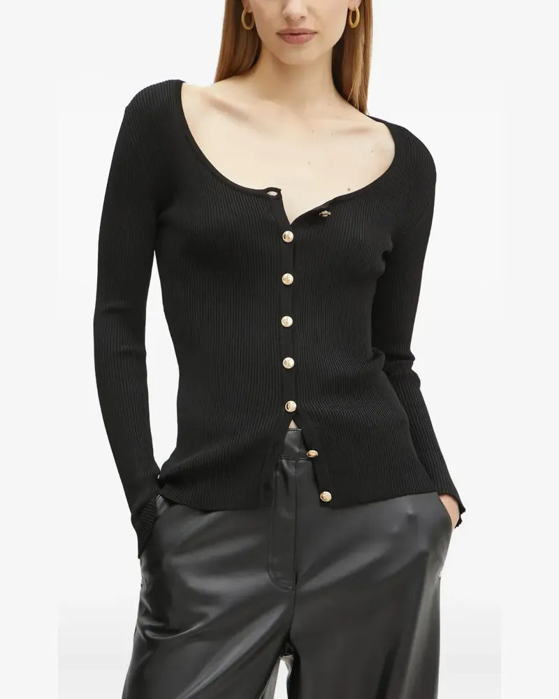Elisabetta Franchi Cardigan mit rundem Ausschnitt - Schwarz Schwarz