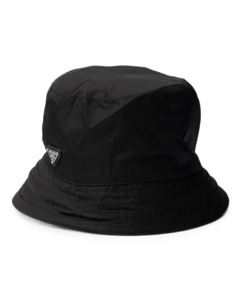 Prada Fischerhut aus Re-Nylon - Schwarz Schwarz