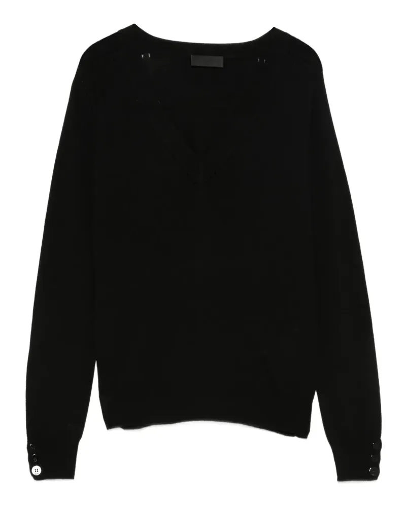 Liu Jo Pullover mit V-Ausschnitt - Schwarz Schwarz