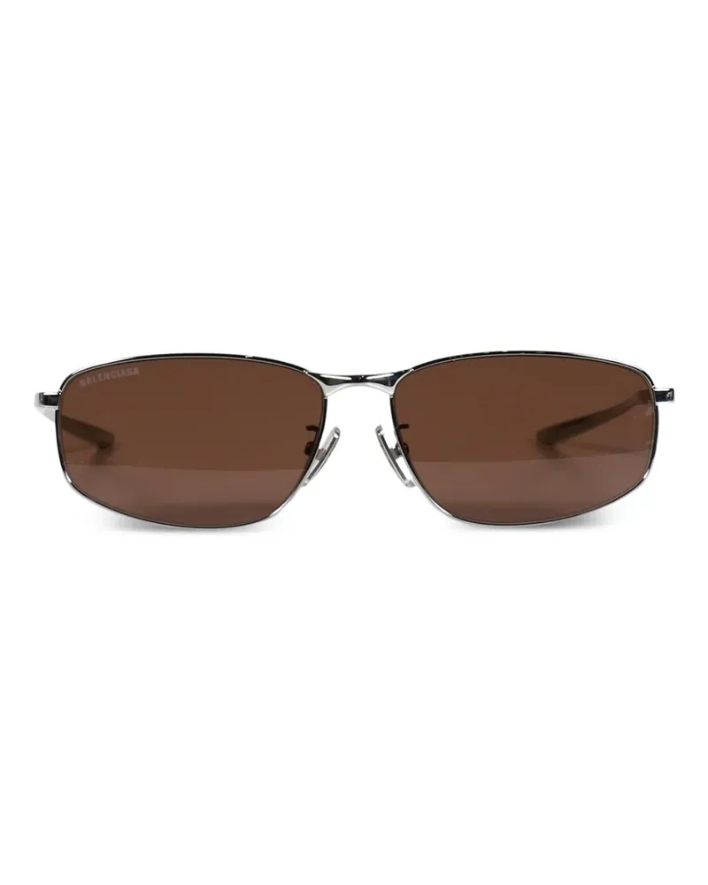 Balenciaga rectangle-frame sunglasses - Silber Silber