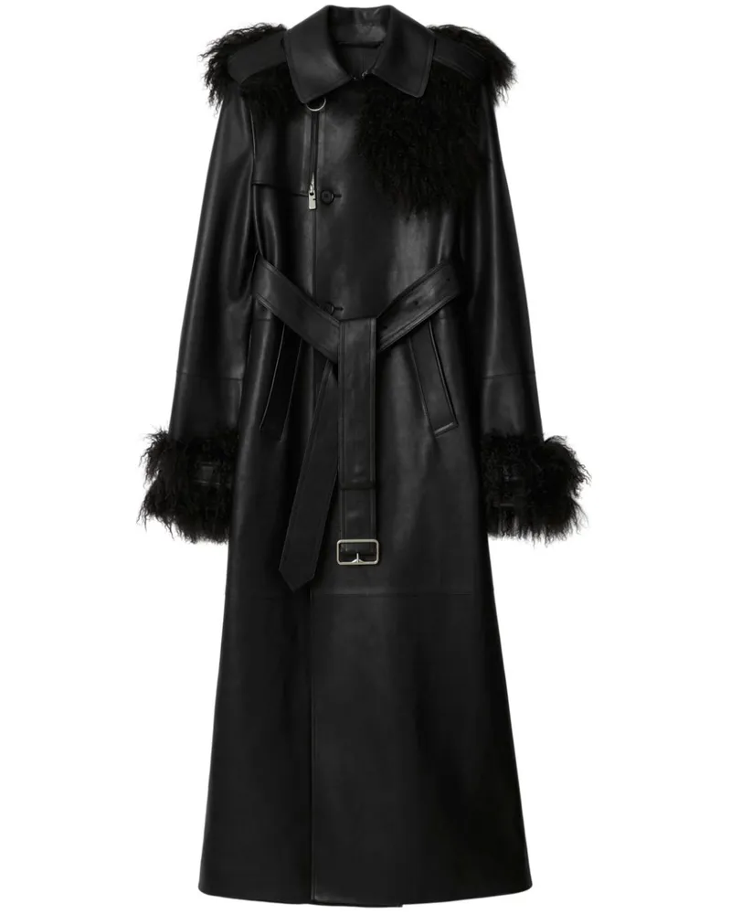 Burberry Langer Trenchcoat - Schwarz Schwarz