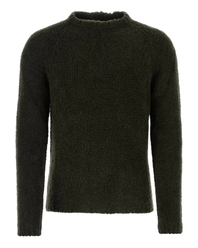 Ten c Pullover mit Stehkragen - Grün Grün