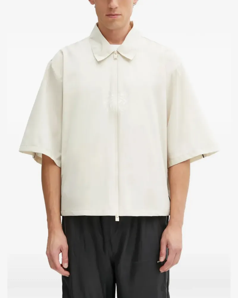 RAINS x Umbro piping-detailed shirt - Nude Nude