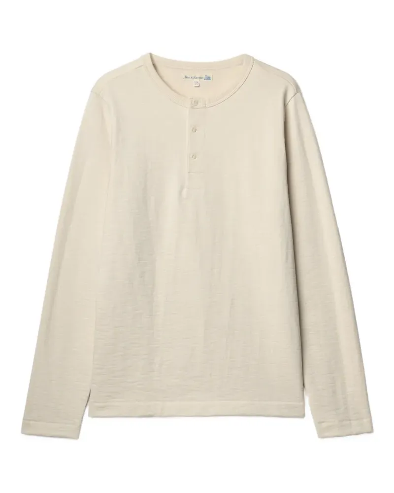 Merz b. Schwanen Klassisches Langarmshirt - Nude Nude