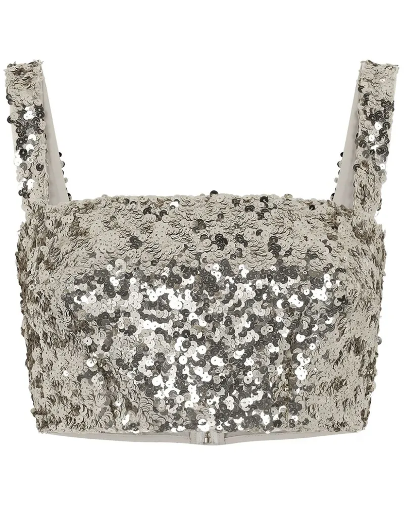 Dolce & Gabbana Cropped-Top mit Pailletten - Gold Gold