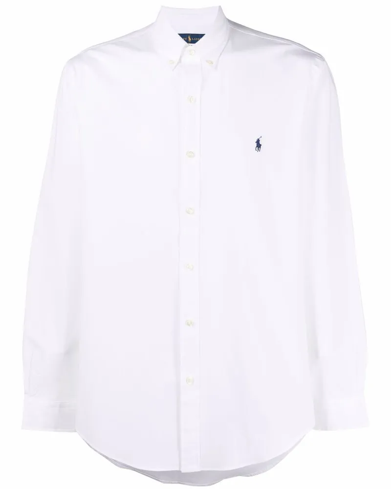 Ralph Lauren Hemd mit Polo Pony-Stickerei - Weiß Weiß