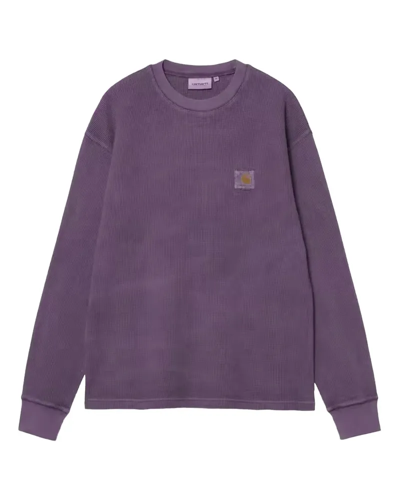 Carhartt WIP logo-patch long-sleeve sweatshirt - Violett Violett