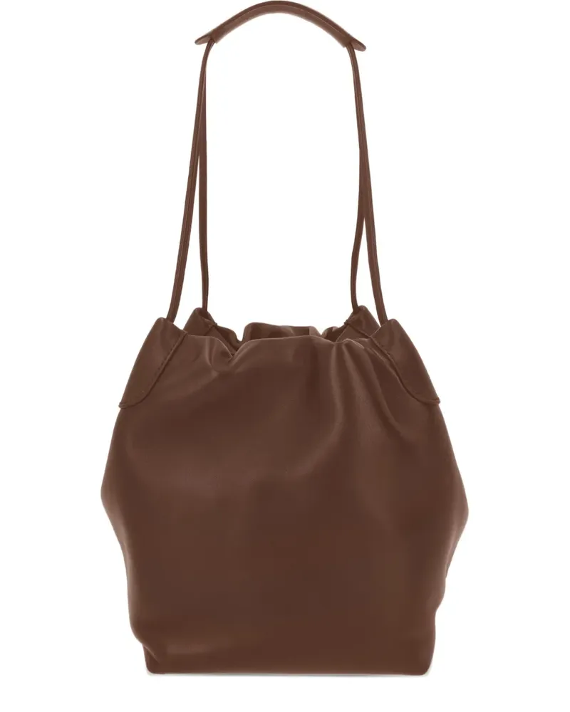 Loro Piana leather bucket bag - Braun Braun
