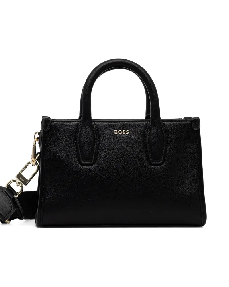 HUGO BOSS logo-lettering tote bag - Schwarz Schwarz