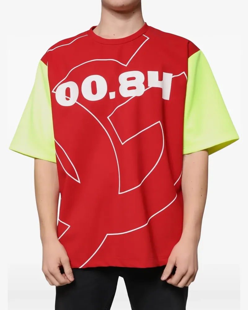 Dolce & Gabbana logo-print cotton T-shirt - Rot Rot