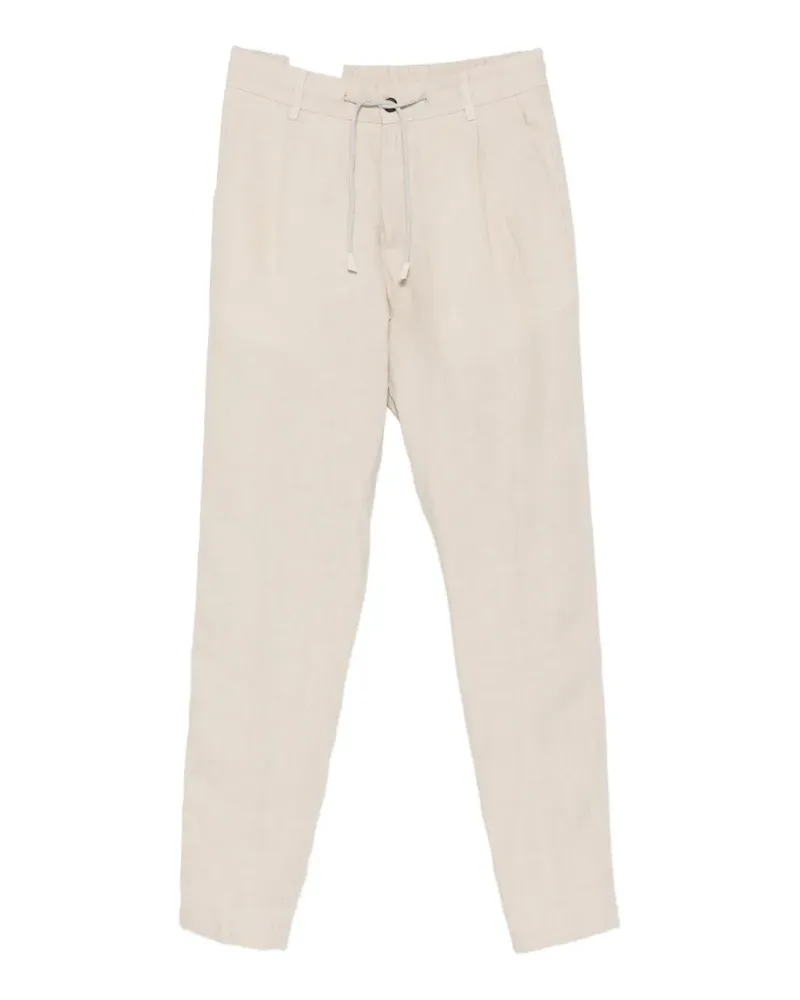 Eleventy drawstring pleated trousers - Nude Nude