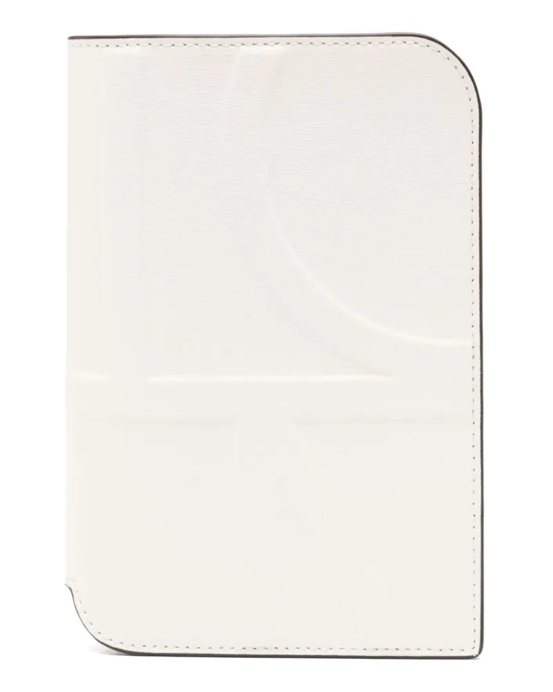 Totême Pass-Etui mit Monogramm-Prägung - Nude Nude