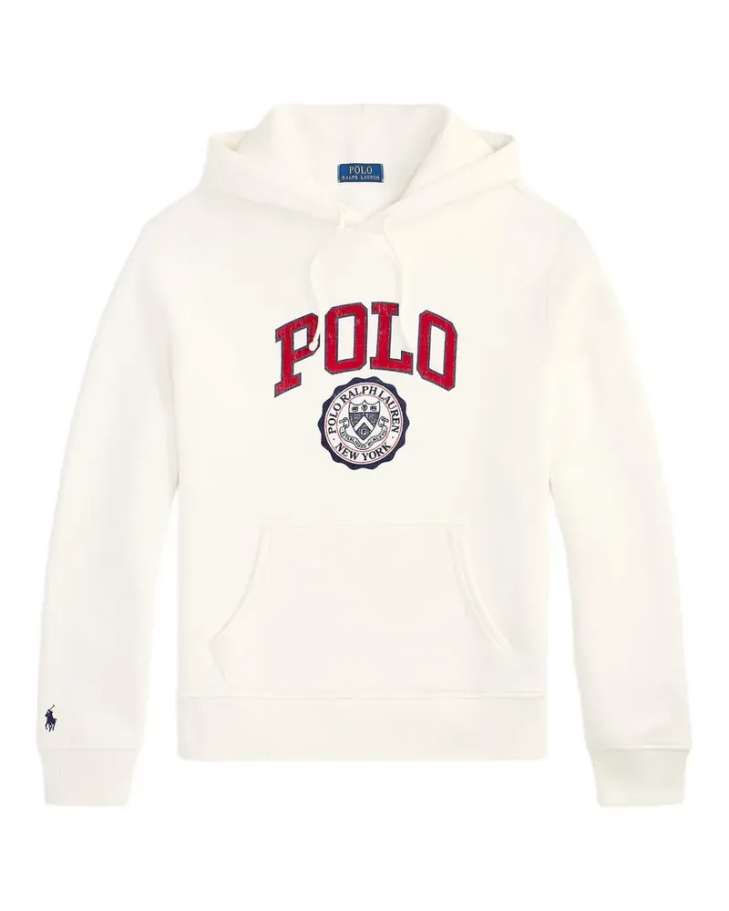 Ralph Lauren Fleece-Hoodie mit Logo - Weiß Weiß