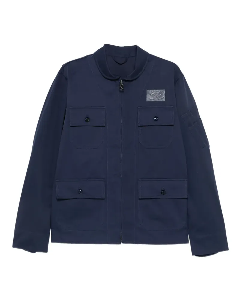 Kenzo Flying Boke Hemdjacke mit Taschen - Blau Blau