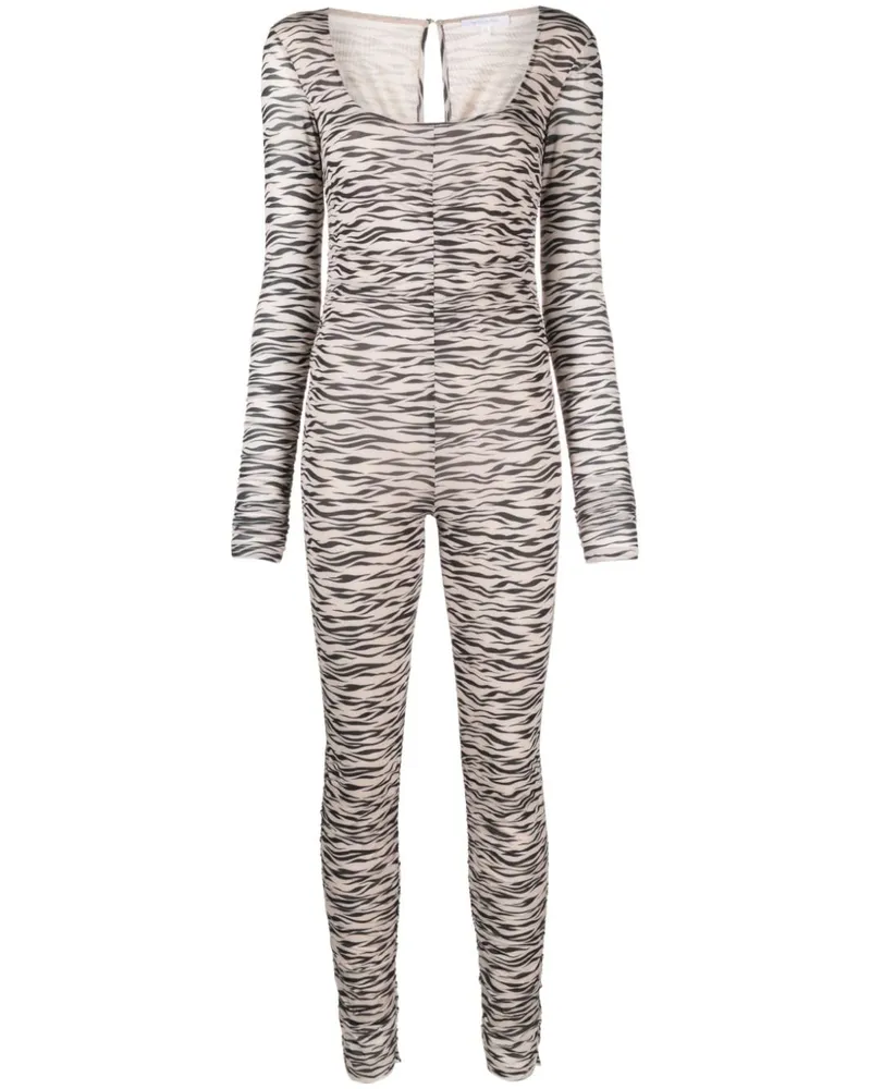 Patrizia Pepe Jumpsuit mit Zebra-Print - Braun Braun