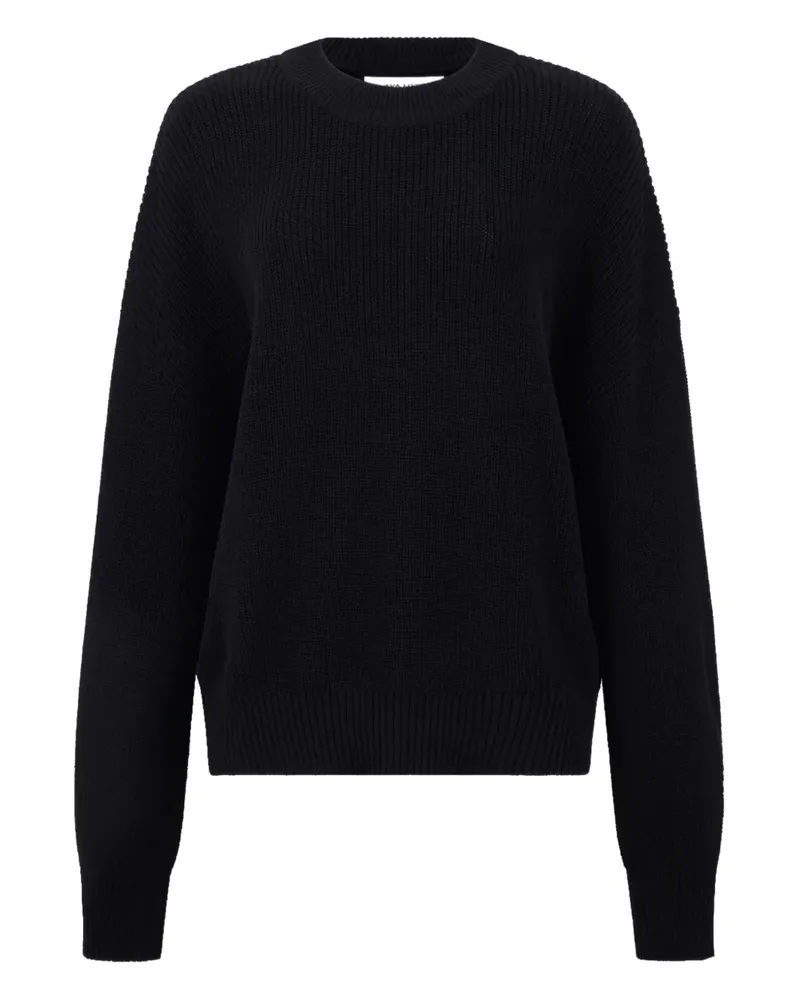 Aya Muse round-neck ribbed sweater - Schwarz Schwarz
