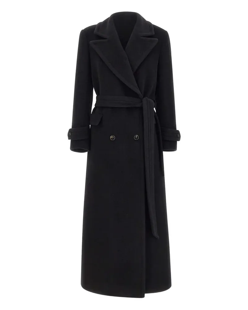 Tagliatore Cabanjacke mit Gürtel - Schwarz Schwarz