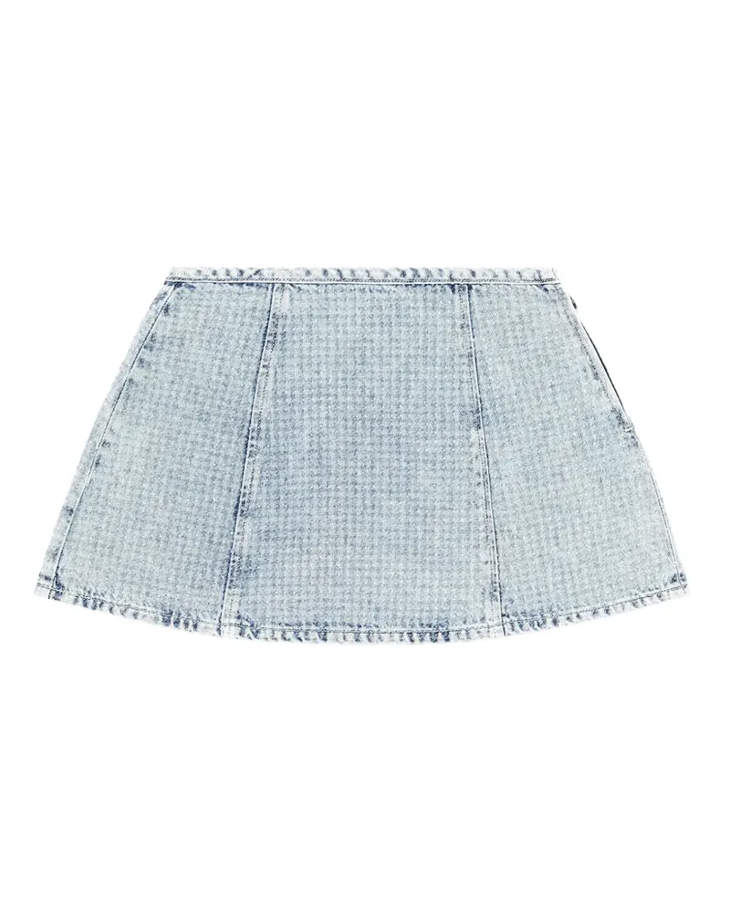 Diesel De-Sweny-S Minirock mit Hahnentrittmuster - Blau Blau