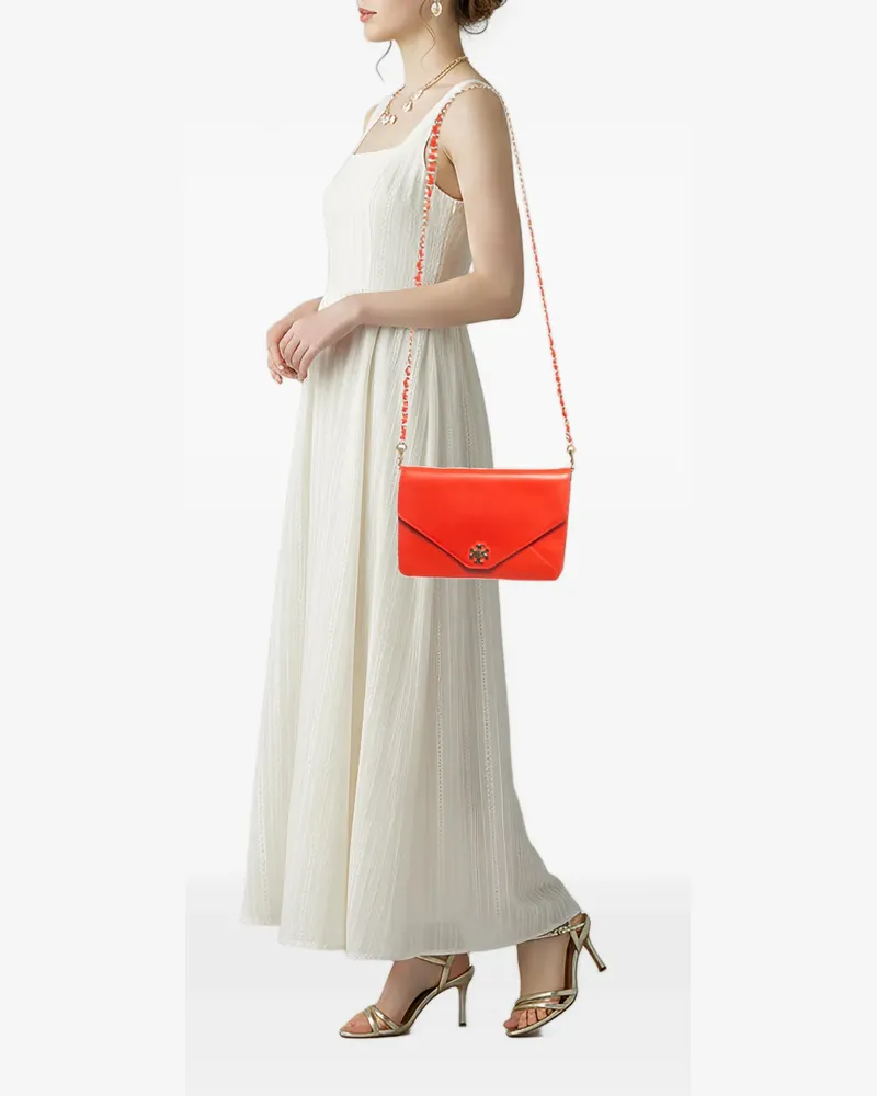 Tory Burch Kira Schultertasche in Kuvertform - Rot Rot