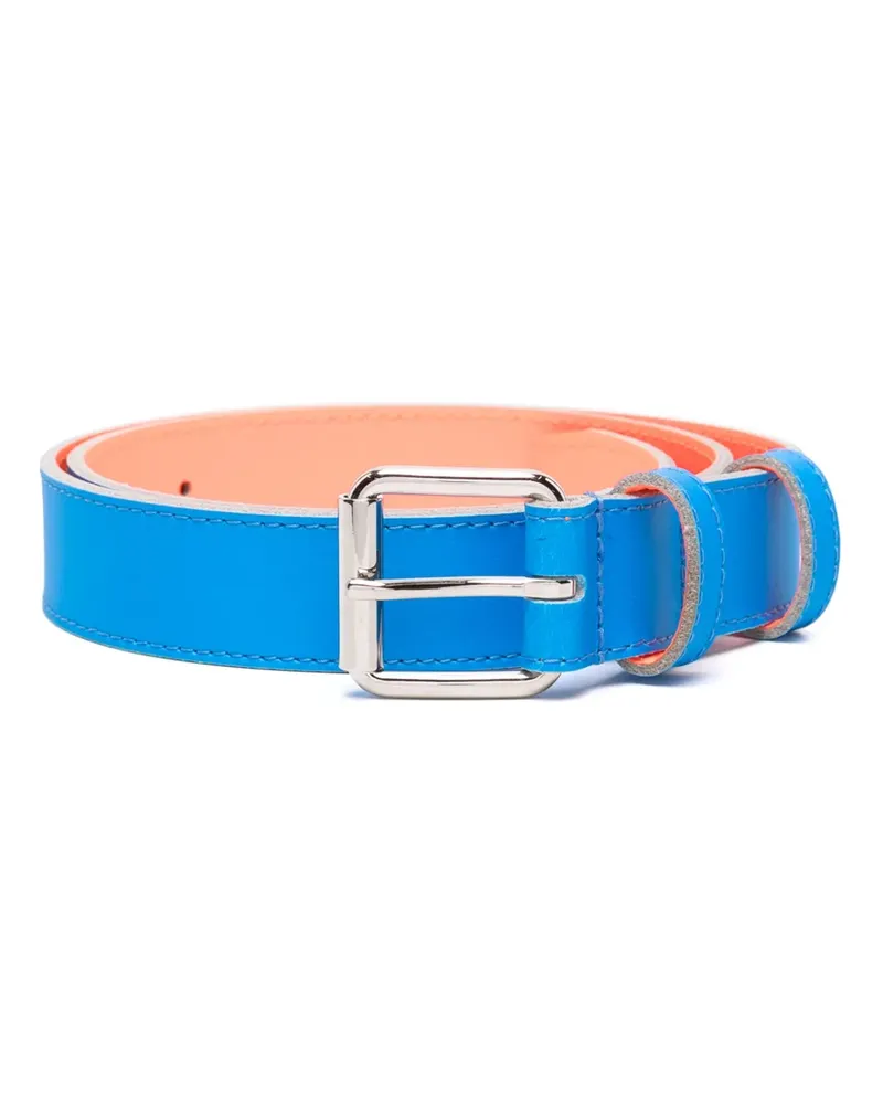 Comme des Garçons Super Fluo Ledergürtel - Blau Blau