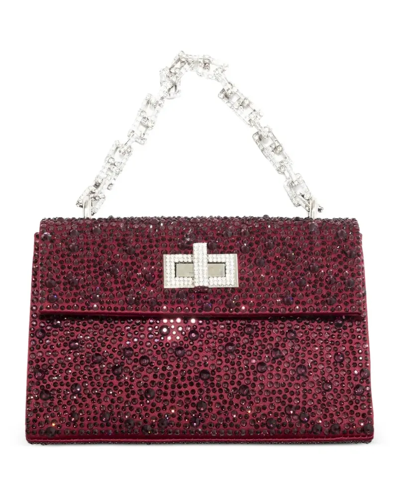 GEDEBE crystal-embellished chain-handle tote bag - Rot Rot