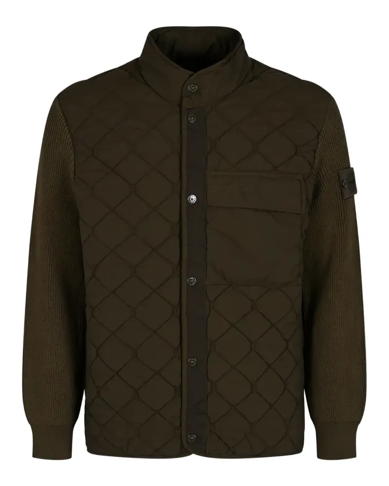 Stone Island quilted high-neck jacket - Grün Grün