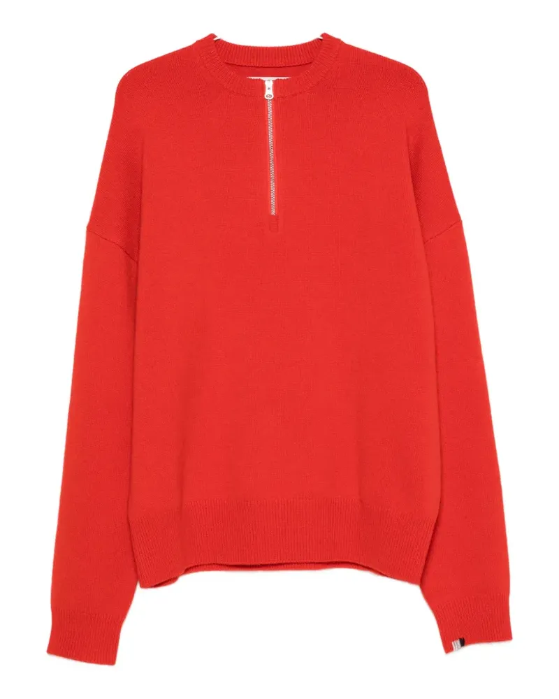 extreme cashmere Like quarter-zip sweater - Rot Rot