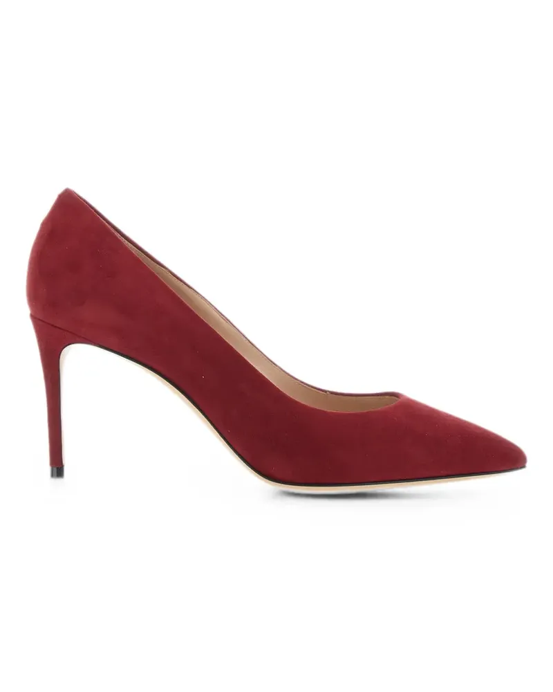 Casadei pointed-toe suede pumps - Rot Rot