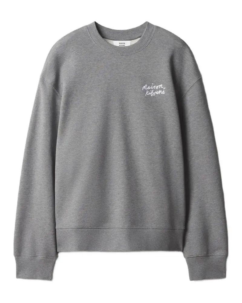 Kitsuné T-Shirt mit Stickerei - Grau Grau