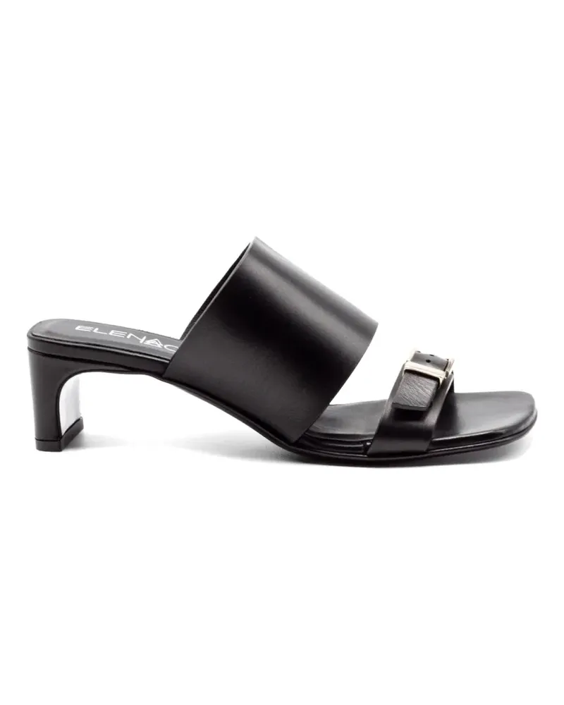 Elena Iachi Sandalen mit Schnallen - Schwarz Schwarz