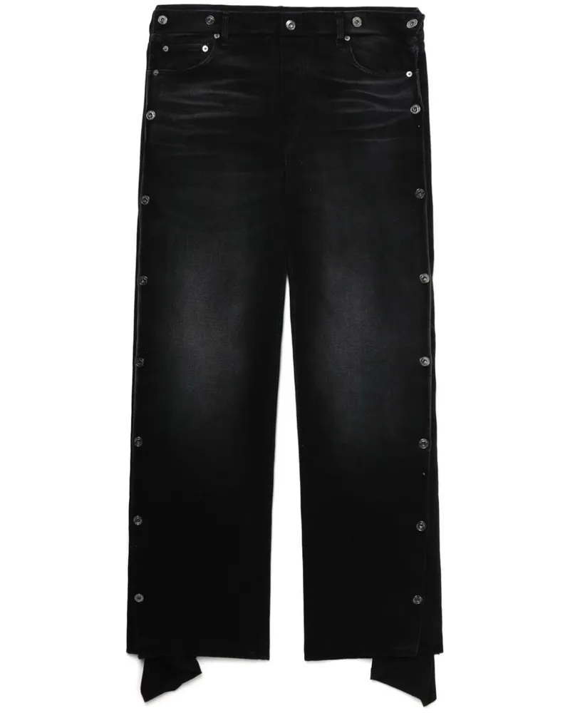 Y/PROJECT Jeans mit weitem Bein - Schwarz Schwarz