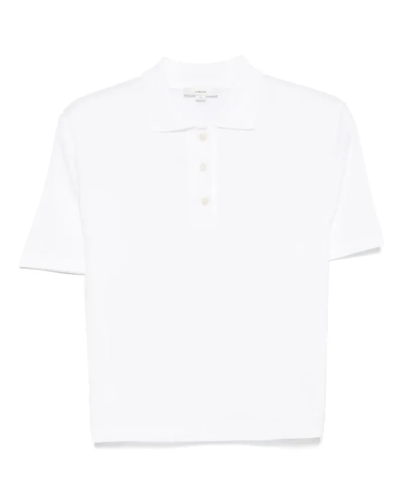 Vince Klassisches Poloshirt - Weiß Weiß