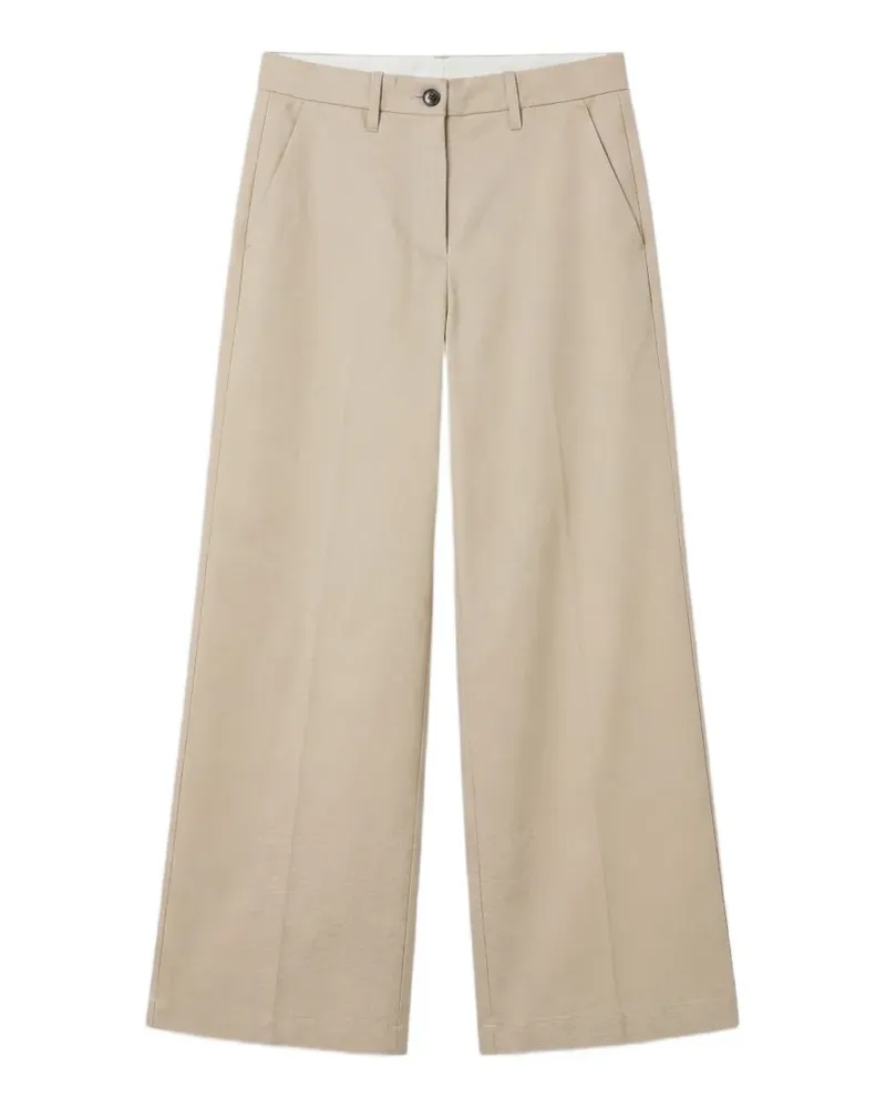 nine:inthe:morning wide-leg tailored trousers - Nude Nude