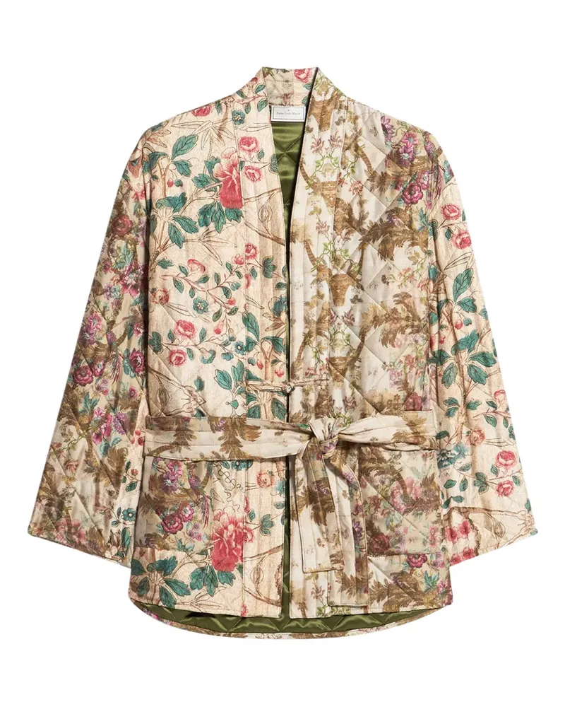 Pierre-Louis Mascia Gesteppte Jacke mit Gürtel - Nude Nude