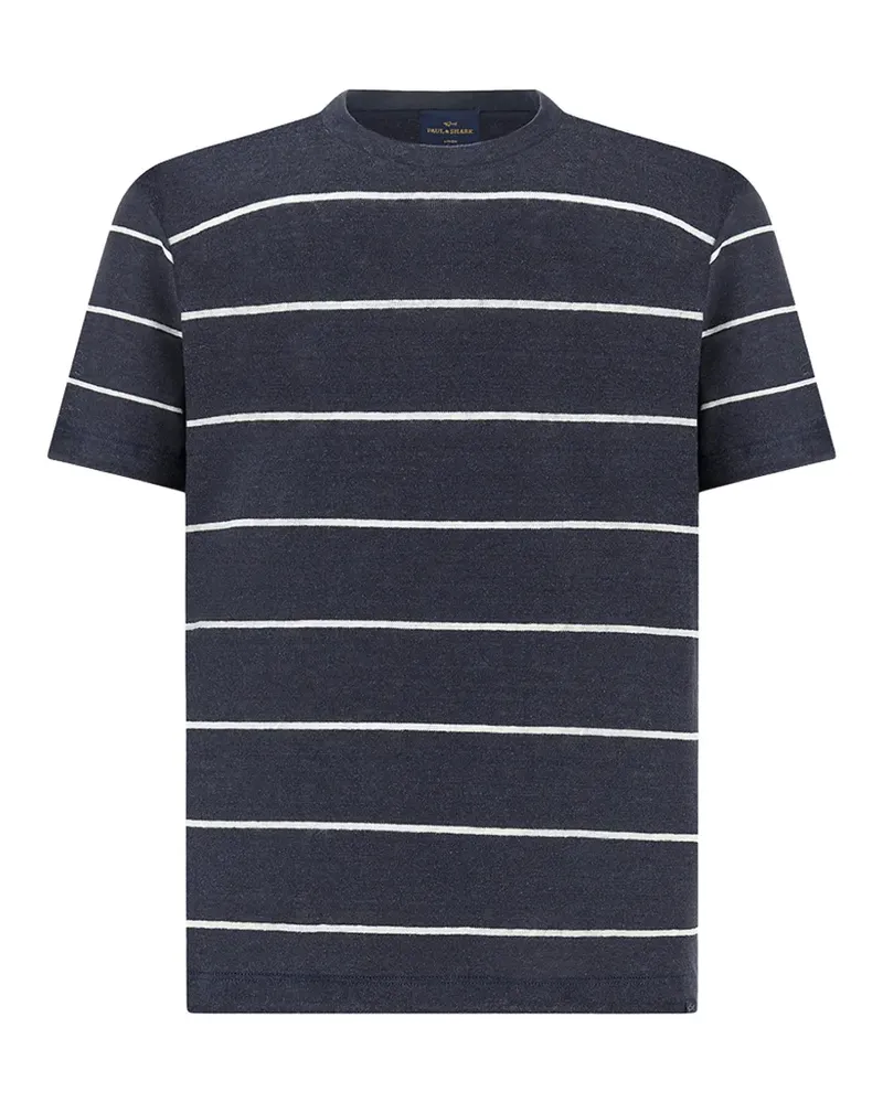 Paul & Shark Gestreiftes T-Shirt - Blau Blau