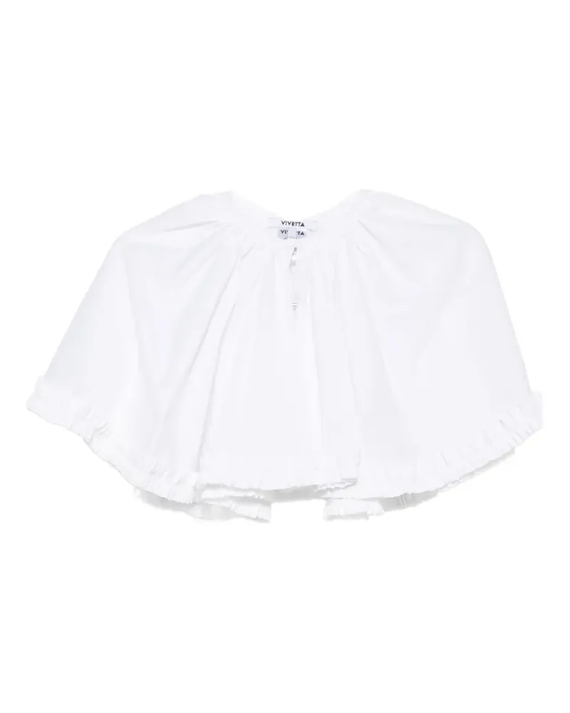 Vivetta ruffled cape - Weiß Weiß